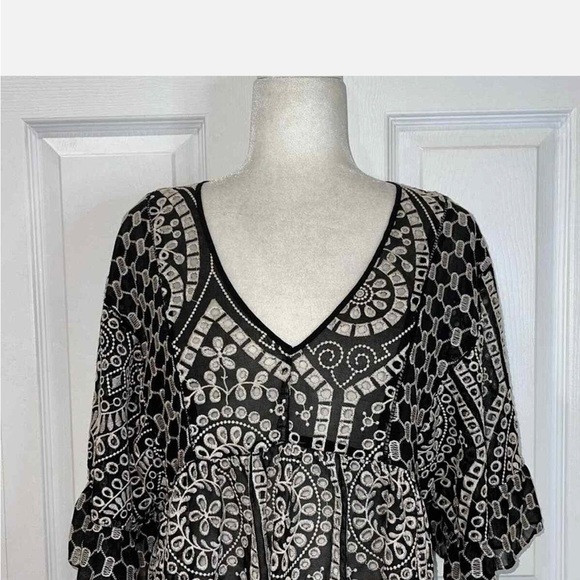 Akemi + Kim Anthropologie Brooke Eyelet Swing Dress size 6 Excellent condition - Picture 4 of 8